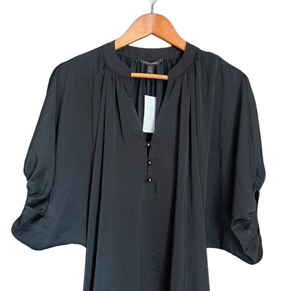 NWT! Banana Republic black Loli Parachute dress - Picture 2 of 14